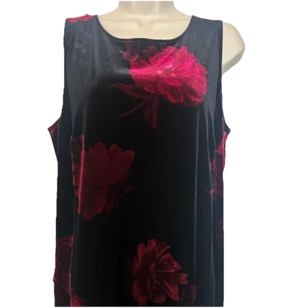 Vintage Velvet Floral Dress